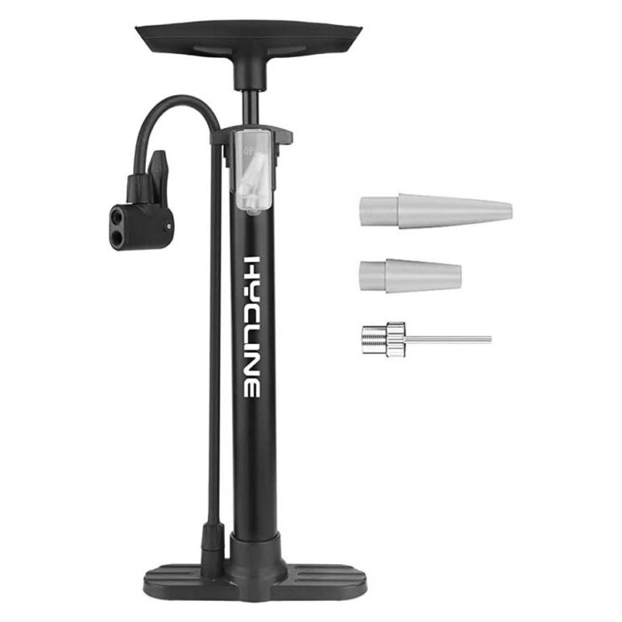 Hycline Bike Floor Pump with Gauge Powtegic